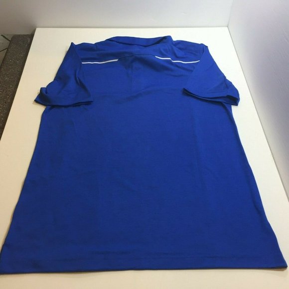 Nike Mens Dri Fit Blue Short Sleeve Polo Shirt Sport Golf Small - Picture 3 of 9